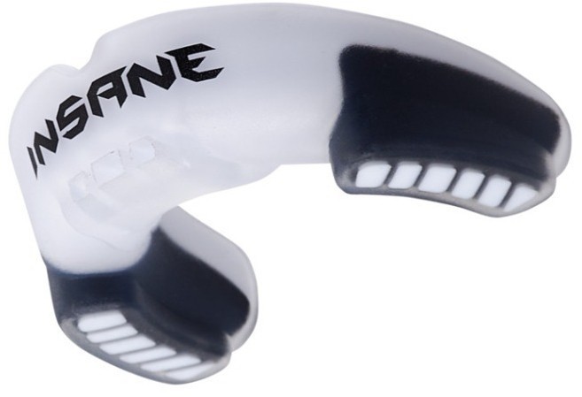 Капа 1-челюстная INSANE LYNX, ЭВА, белый/черный, детский (2101034)