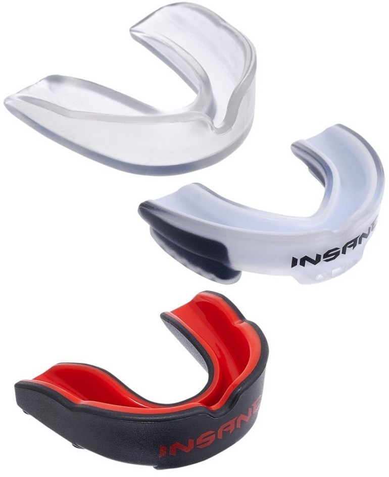 Капа 1-челюстная INSANE LYNX, ЭВА, белый/черный, детский (2101034)