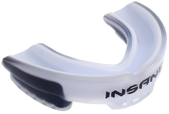Капа 1-челюстная INSANE LYNX, ЭВА, белый/черный, детский (2101034)