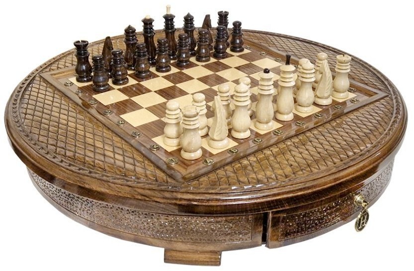 Шахматы резные в ларце "Лусин" 50, Haleyan (64453)