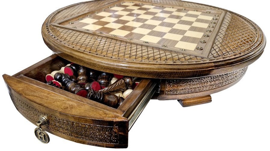 Шахматы резные в ларце "Лусин" 50, Haleyan (64453)