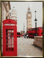 Картина Англия малая с кристаллами Swarovski (1572)