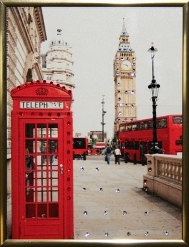 Картина Англия малая с кристаллами Swarovski (1572)