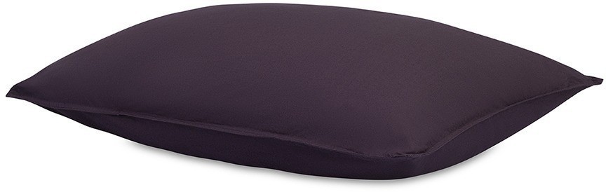 Комплект постельного белья из стираного перкаля сливового цвета из коллекции essential, 150х200 см (77733)