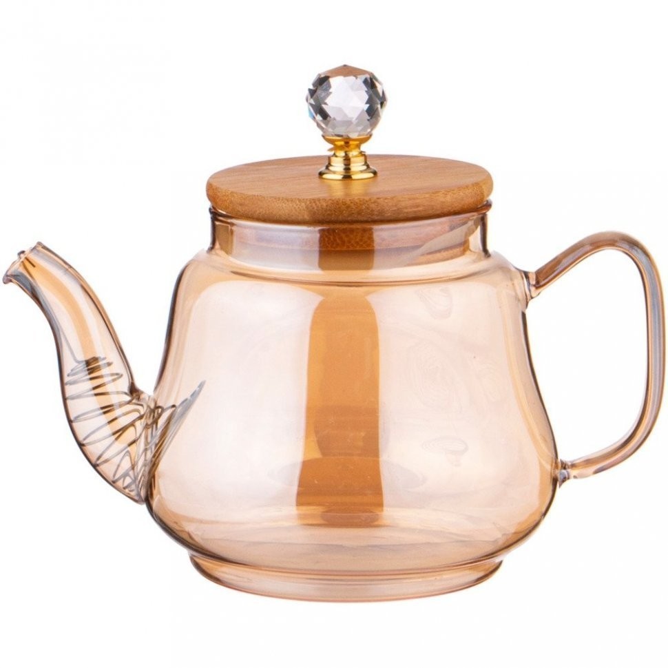 Набор чайников agness "amber" 630/1500 мл цвет:янтарный (889-148)