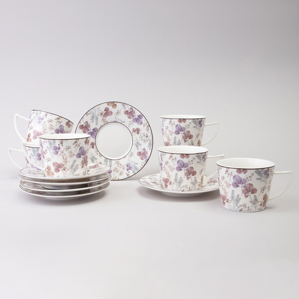 Чайный набор lefard "blossom" на 6 пер. 12 пр. 250 мл (165-604)