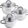 Набор кастрюль из нержавеющей стали с крышками MAYER BOCH (30995)