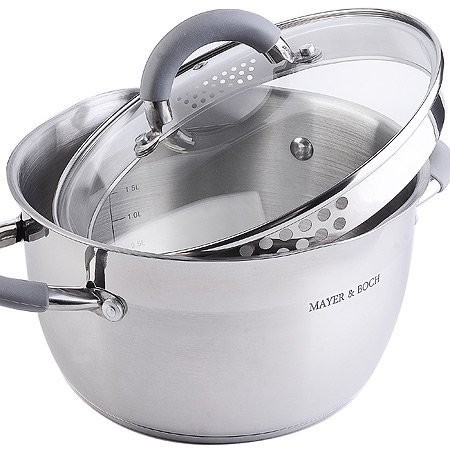 Набор кастрюль из нержавеющей стали с крышками MAYER BOCH (30995)