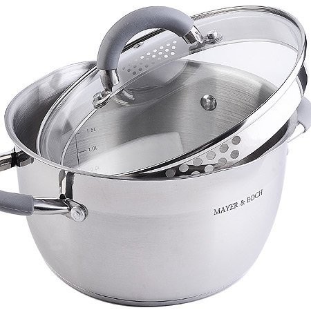 Набор кастрюль из нержавеющей стали с крышками MAYER BOCH (30995)