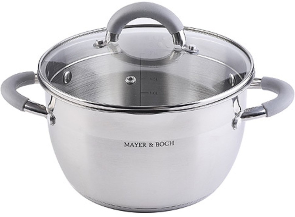 Набор кастрюль из нержавеющей стали с крышками MAYER BOCH (30995)
