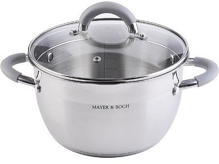Набор кастрюль из нержавеющей стали с крышками MAYER BOCH (30995)