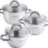 Набор кастрюль из нержавеющей стали с крышками MAYER BOCH (30995)
