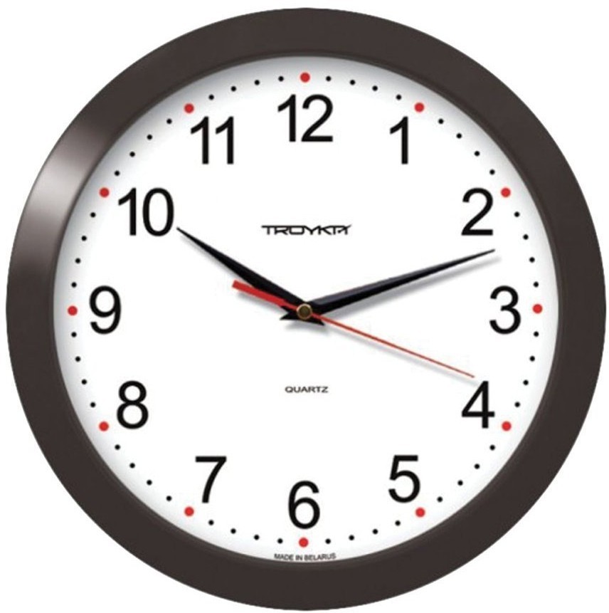 Часы настенные Troyka 11100112 круг D29 см (65141)