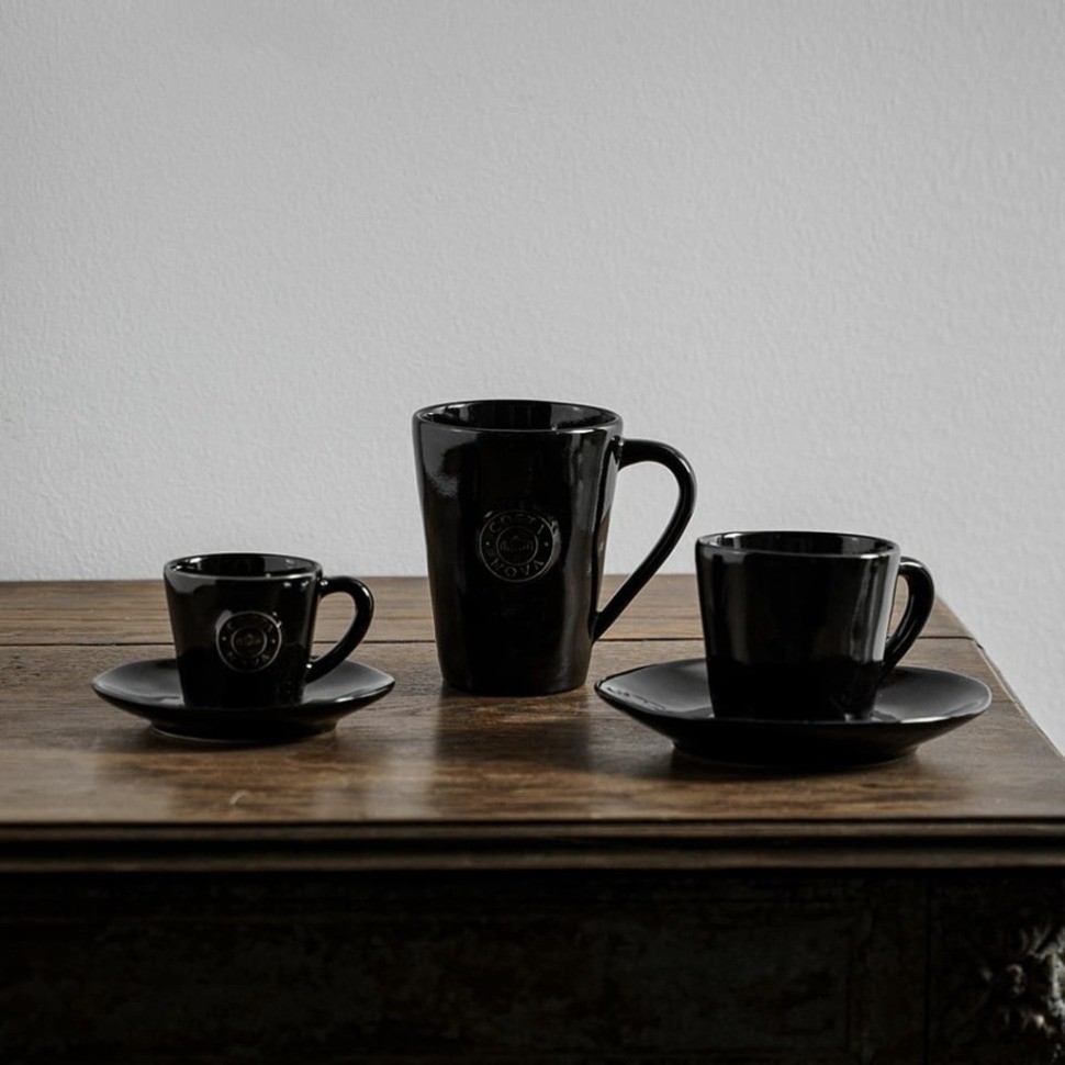 Чайная пара NOCS01-BLK(NOCS01-902), 16, керамика, Black, Costa Nova