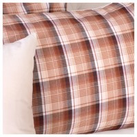 Кпб 1,5 спальный &quot;эстет&quot;,шампань+клетка, 100% х\б, сатин+сорочка SANTALINO (984-925)