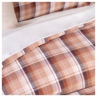 Кпб 1,5 спальный &quot;эстет&quot;,шампань+клетка, 100% х\б, сатин+сорочка SANTALINO (984-925)