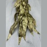 Гирлянда из остроконечных листьев 120 см золото (87502)