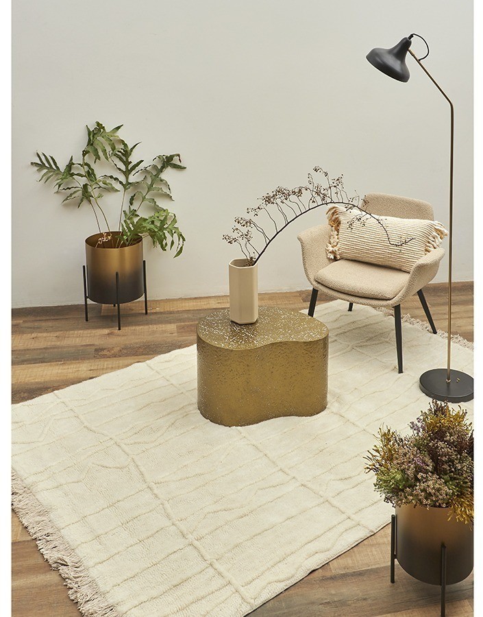 Ковер из новозеландской шерсти и хлопка raipur из коллекции ethnic, 120х180см (76028)