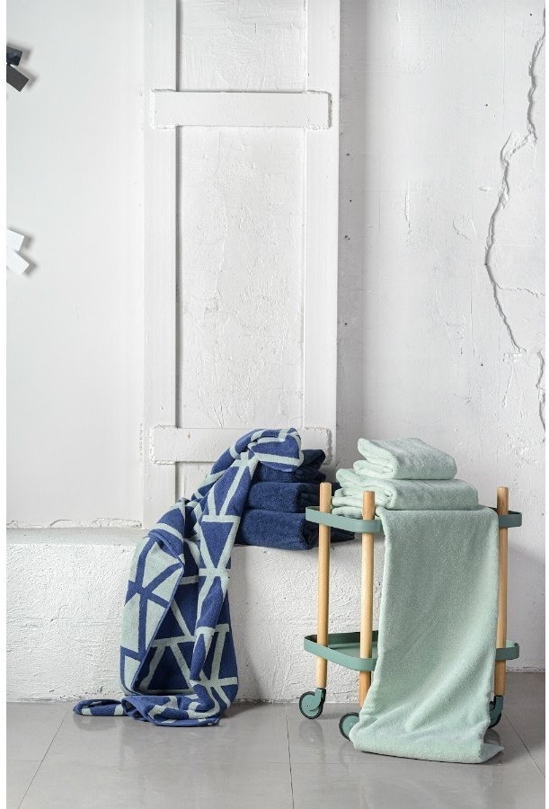 Полотенце для лица темно-синего цвета из коллекции essential, 30х30 см (66954)