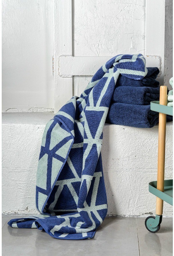 Полотенце для лица темно-синего цвета из коллекции essential, 30х30 см (66954)