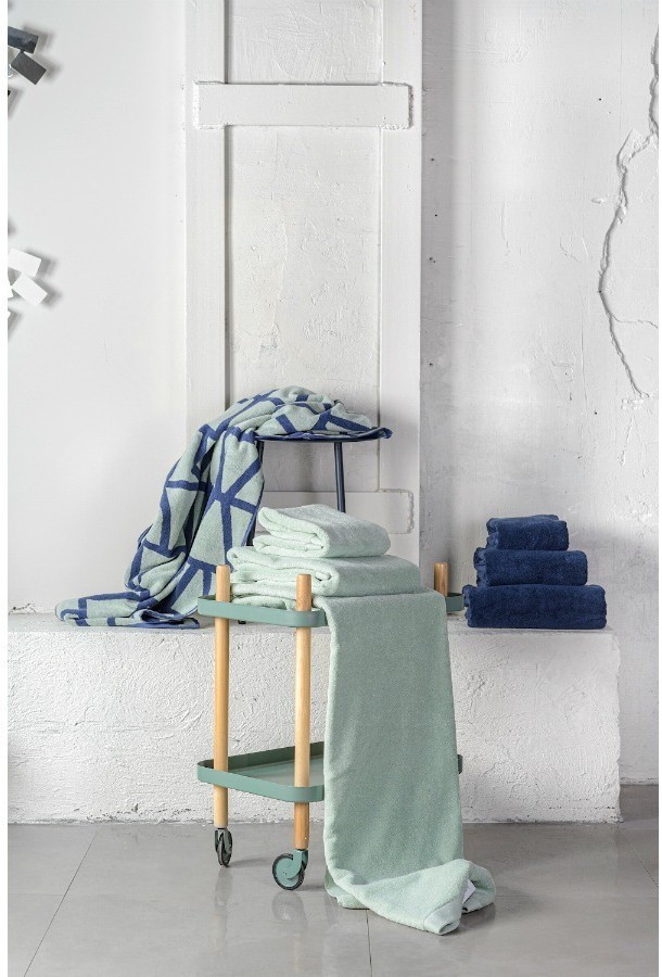 Полотенце для лица темно-синего цвета из коллекции essential, 30х30 см (66954)