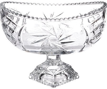 Ваза для конфет 18,5х11х8,5 на ножке (7142-1)