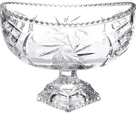 Ваза для конфет 18,5х11х8,5 на ножке (7142-1)