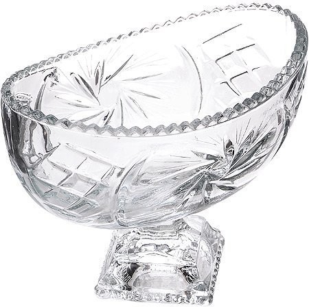 Ваза для конфет 18,5х11х8,5 на ножке (7142-1)