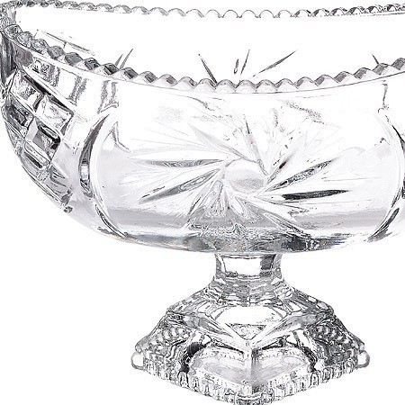 Ваза для конфет 18,5х11х8,5 на ножке (7142-1)