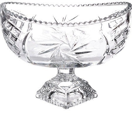 Ваза для конфет 18,5х11х8,5 на ножке (7142-1)