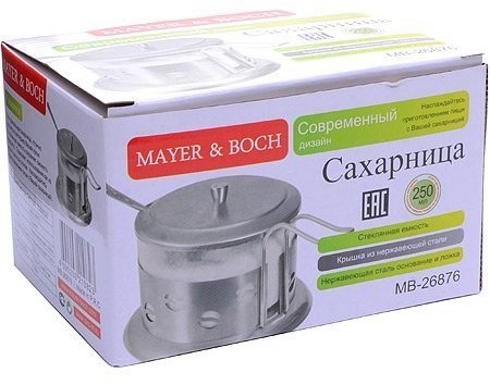 Сахарница с ложкой 250мл Mayer&Boch (26876)