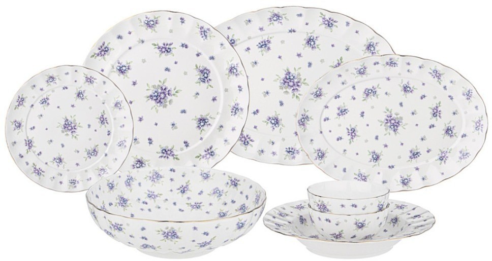 Сервиз обеденный lefard "sonnet in blue" на 6 пер. 23 пр. (760-762)