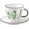 Чашка с блюдцем Herbarium, 0,25 л - EL-R2204/HERU Easy Life