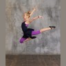 Шорты гимнастические Amanda Black/Purple, полиэстер, детский (1743204)