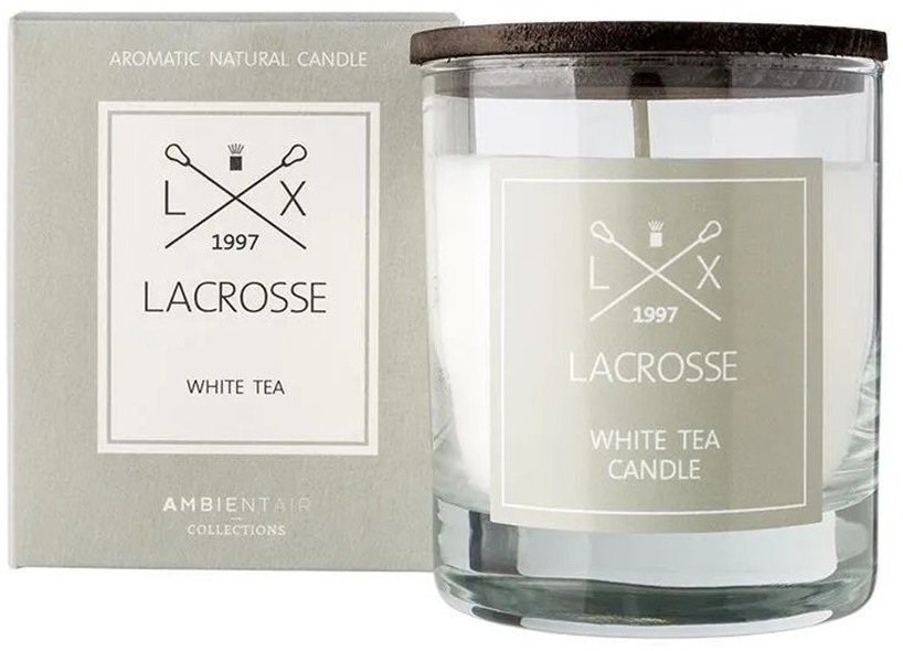 Свеча ароматическая lacrosse, white tea, 40 ч (78026)