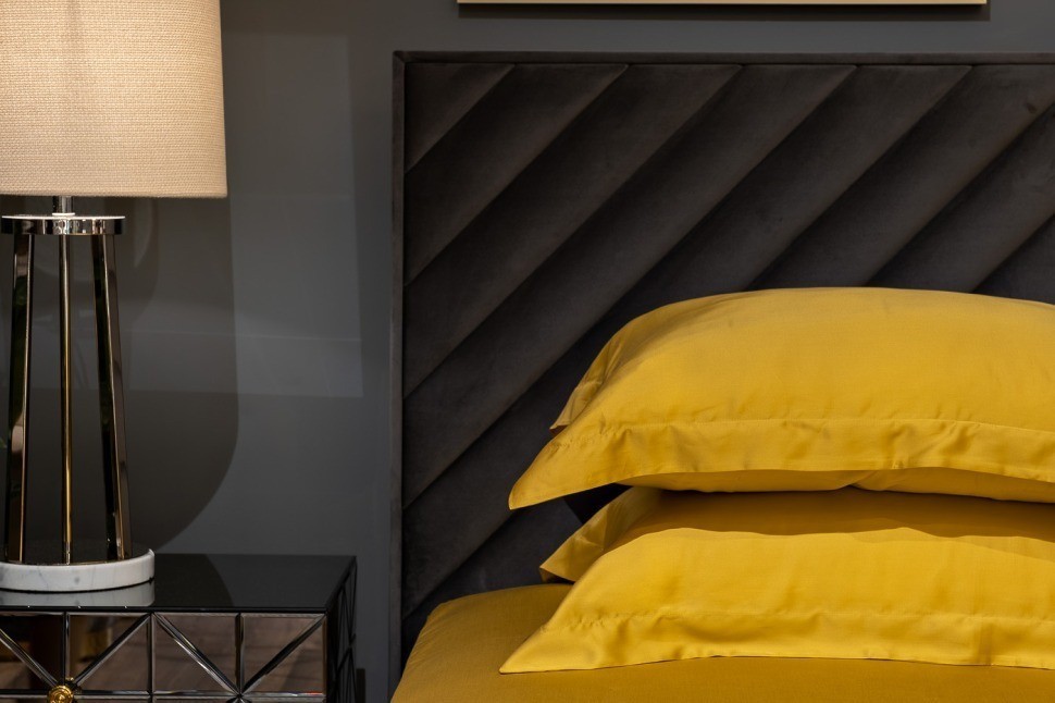 Простыня на резинке Сопрано горчичный 160*200*30 (TT-00010344)