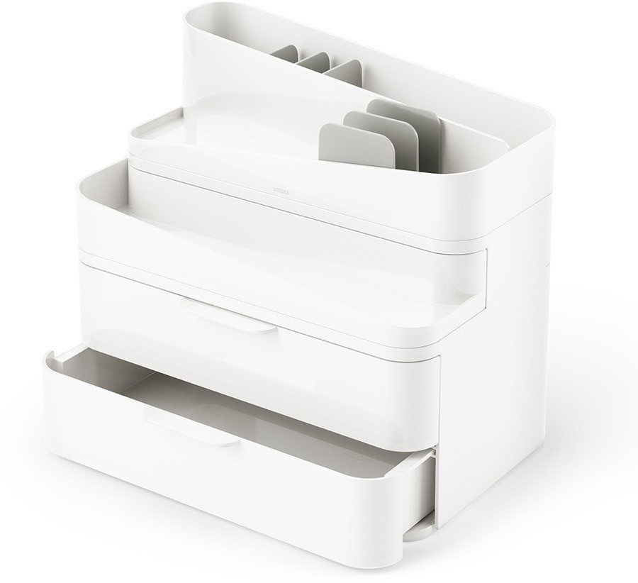 Органайзер-косметичка glam, 27х25 см, белый/серый (76811)