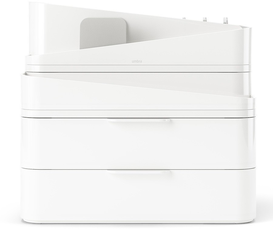 Органайзер-косметичка glam, 27х25 см, белый/серый (76811)