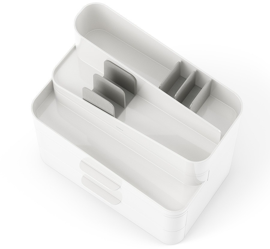 Органайзер-косметичка glam, 27х25 см, белый/серый (76811)