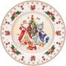 Тарелка закусочная lefard "дед мороз и снегурочка" 20,5 см (85-1713)
