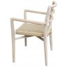 Полукресло ANOA ARM CHAIR, Тиковое дерево, Natural brown/ivory, ROOMERS FURNITURE