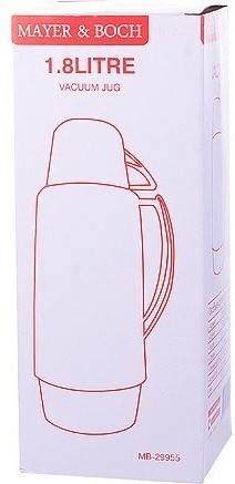 Термос 1,8 литра стек, колба Розовый МВ (29955)