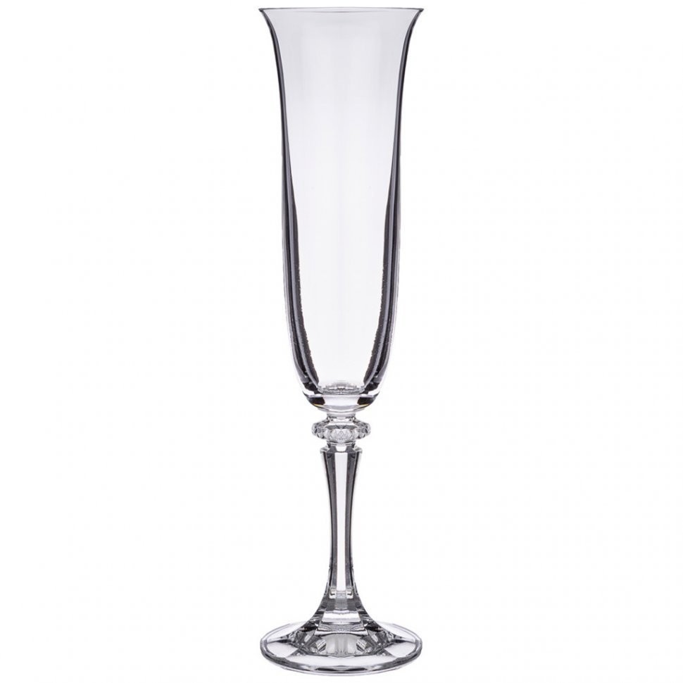 Набор бокалов для шампанского из 6 шт. "branta" 175 мл высота=23,5 см Crystal Bohemia (669-242)