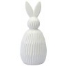 Декор из фарфора белого цвета trendy bunny из коллекции easter essential, 12,5х12,5x30,5 см (77384)