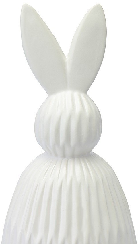 Декор из фарфора белого цвета trendy bunny из коллекции easter essential, 12,5х12,5x30,5 см (77384)