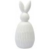 Декор из фарфора белого цвета trendy bunny из коллекции easter essential, 12,5х12,5x30,5 см (77384)
