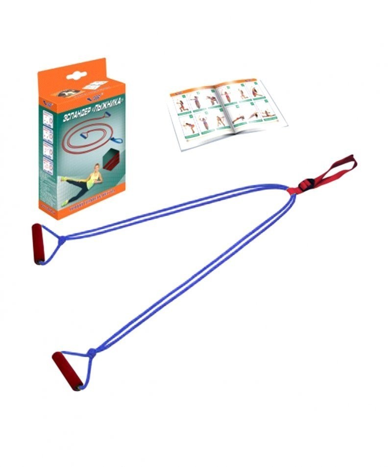 Эспандер лыжника-пловца ЭЛМ-2Р-К подростковый, двойной (10333)