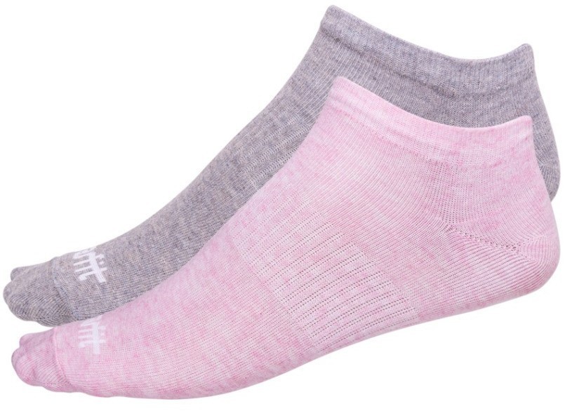 Носки низкие SW-205, розовый меланж/светло-серый меланж, 2 пары (452917)