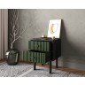 Тумбочка с двумя ящиками Emerson арт EM16/green/L-ET