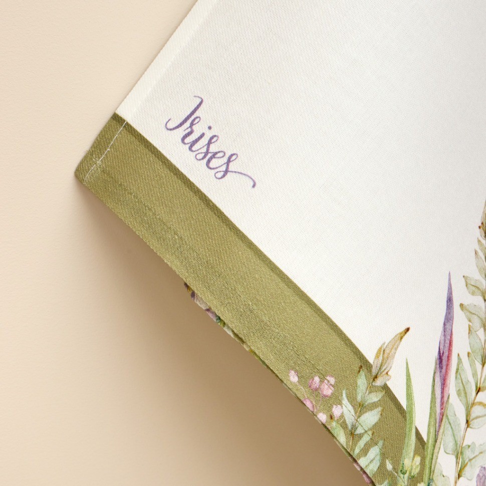 Набор полотенец из 2 шт "ирисы",40х70см, 100% хлопок,белый,,твил, SANTALINO (850-743-62)